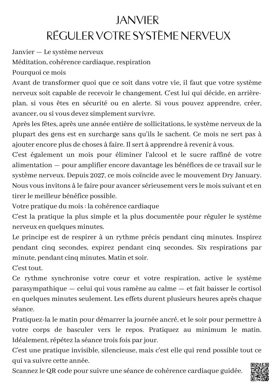 Page d'introduction du mois de janvier, journal Khonsu