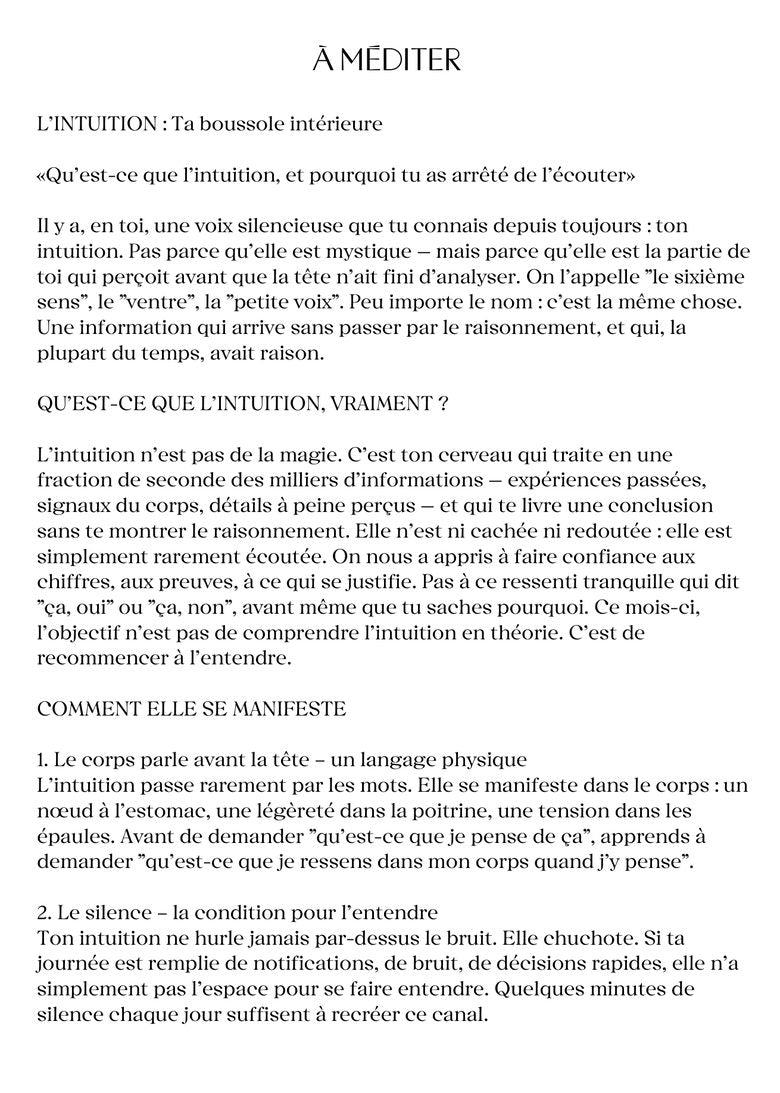 Page à méditer, journal Khonsu