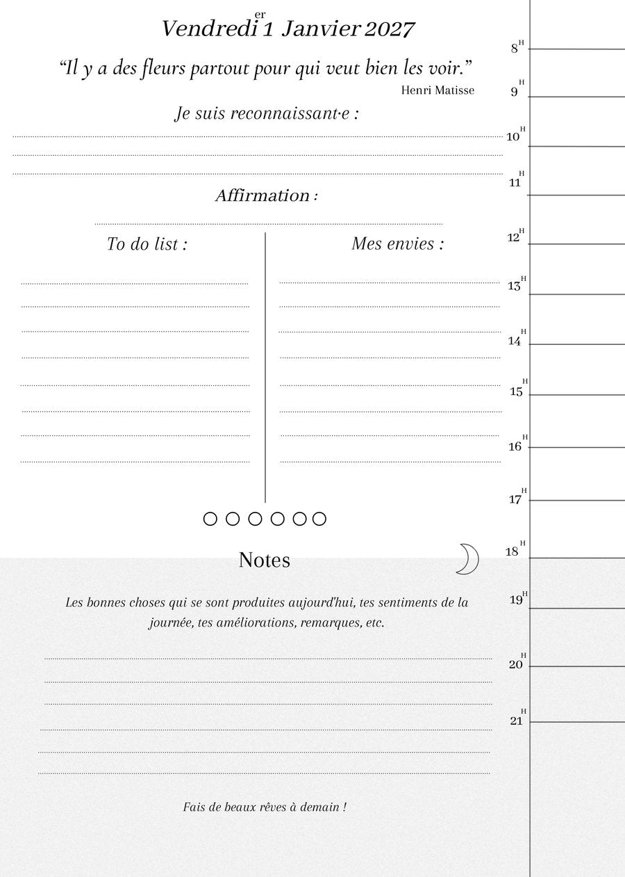 Page quotidienne annotée du journal Khonsu